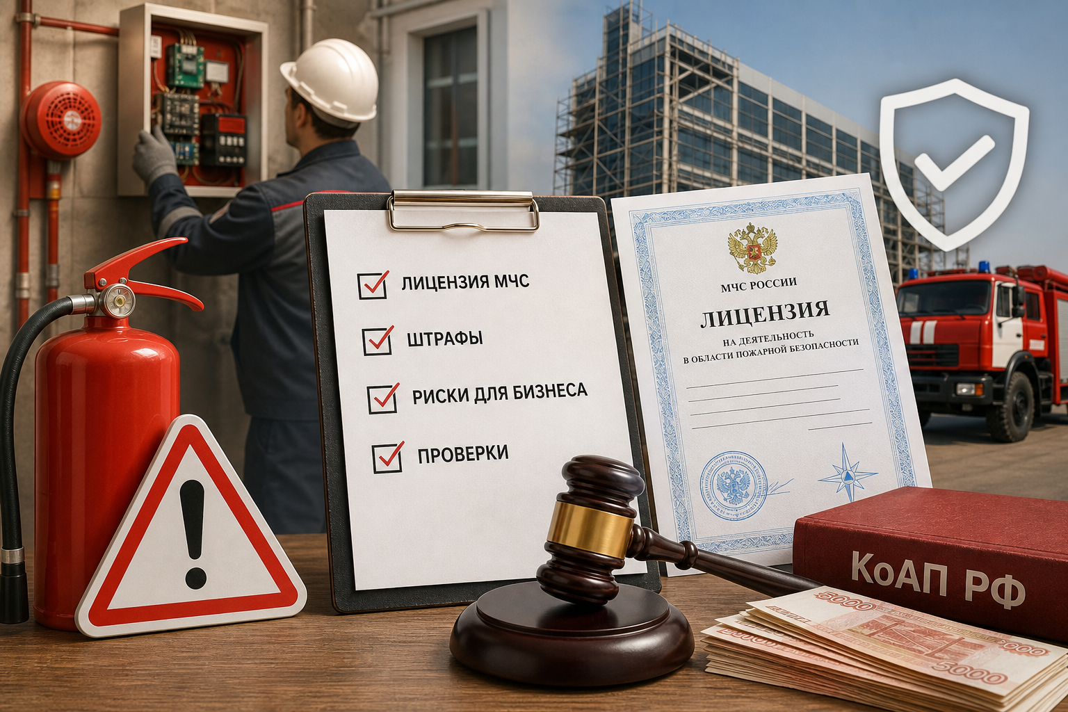 Ответственность за работу без лицензии МЧС в 2026 году: штрафы и риски для бизнеса